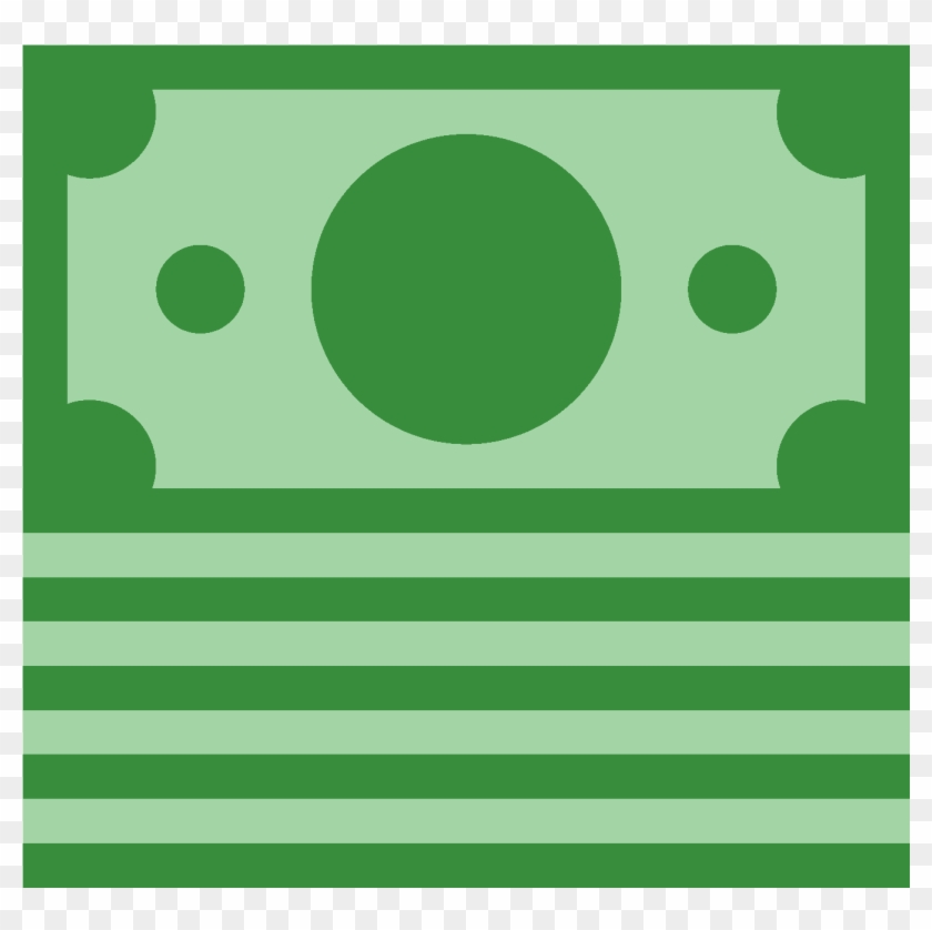 Vector Notes Currency - Icon Green Money Png Clipart #2420626