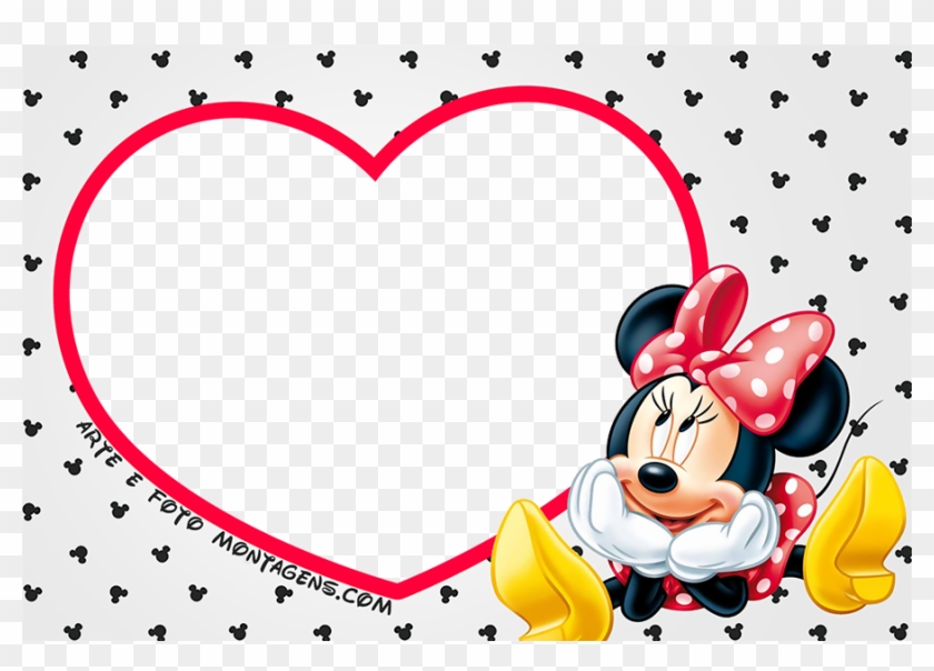 Moldura Minnie Png - Moldura Minnie Vermelha Png Clipart #2420955