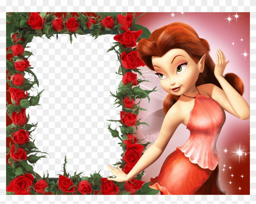 Moldura De Foto Criança - Tinkerbell And Friends Rosetta Clipart
