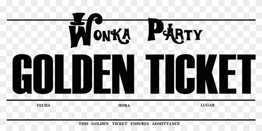 Invitación De Cumpleaños Imprimible Gratis Y Fábrica - Golden Ticket Wonka Invitacion Clipart #2421201