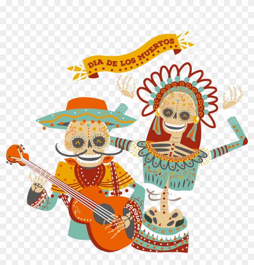 Music T Shirt Vector Printed Tshirt - Skeleton Musicians Png Clipart