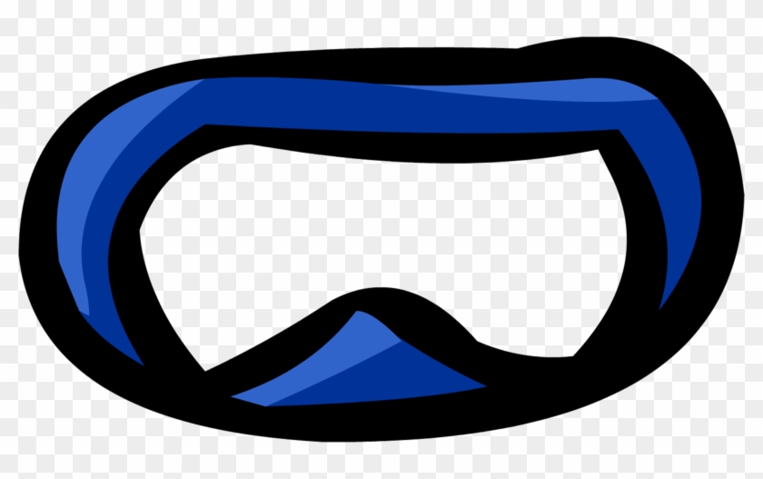 Old Blue Superhero Mask Clipart