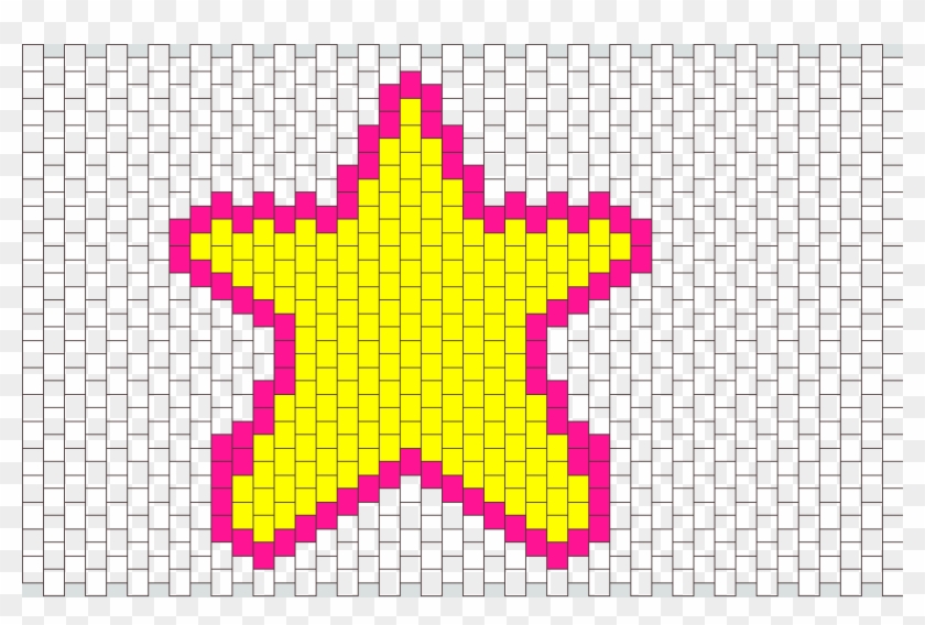 Cute Star Kandi Pattern - Star Design Animal Crossing Clipart