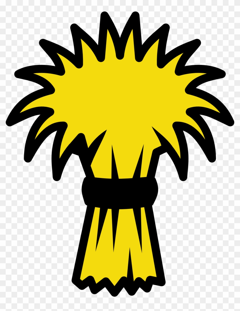 Grains Clipart Wheat Bunch - Straw Hay Clip Art - Png Download