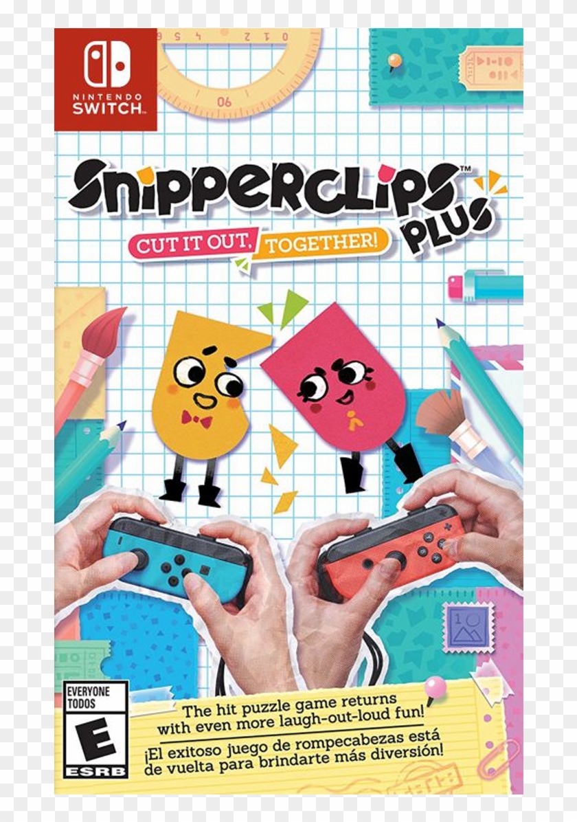 Steam Image - Snipperclips Cd Nintendo Switch - Png Download