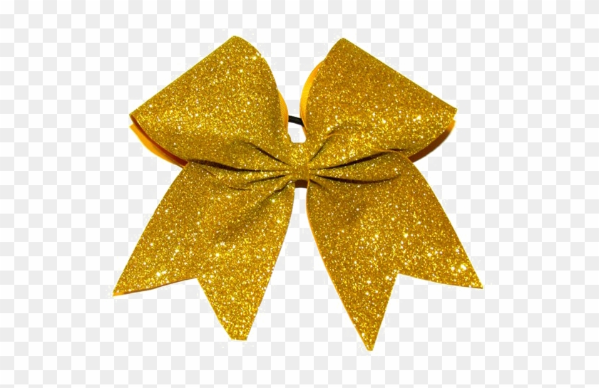 Gold Glitter Bow Vector Clipart #2422201