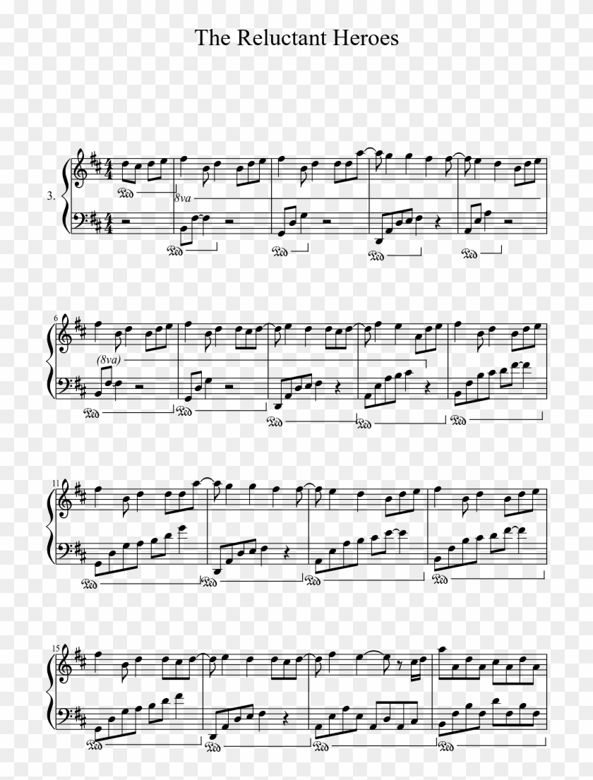[attack On Titan] The Reluctant Heroes Anime Sheet - Parks And Rec Piano Sheet Music Clipart