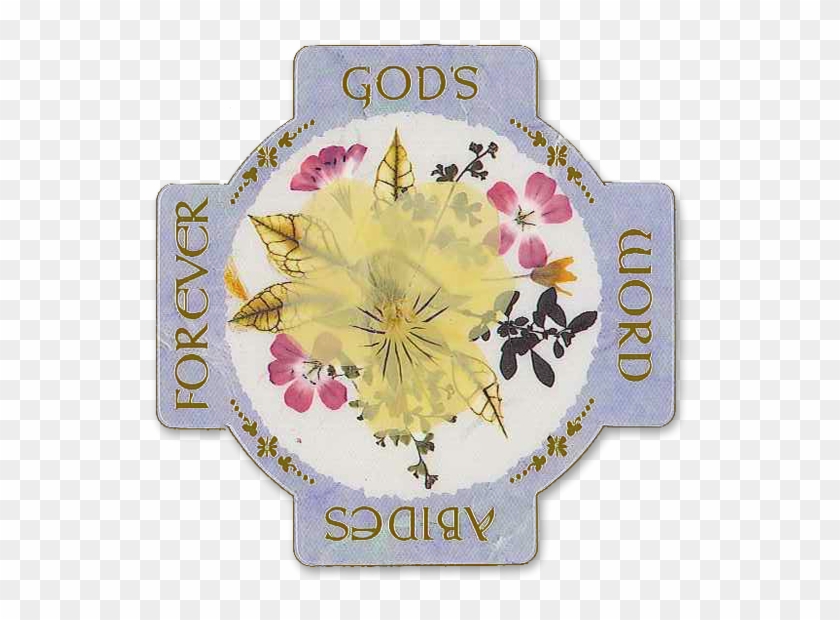 God's Word Abides Scripture Magnet - Poppy Clipart