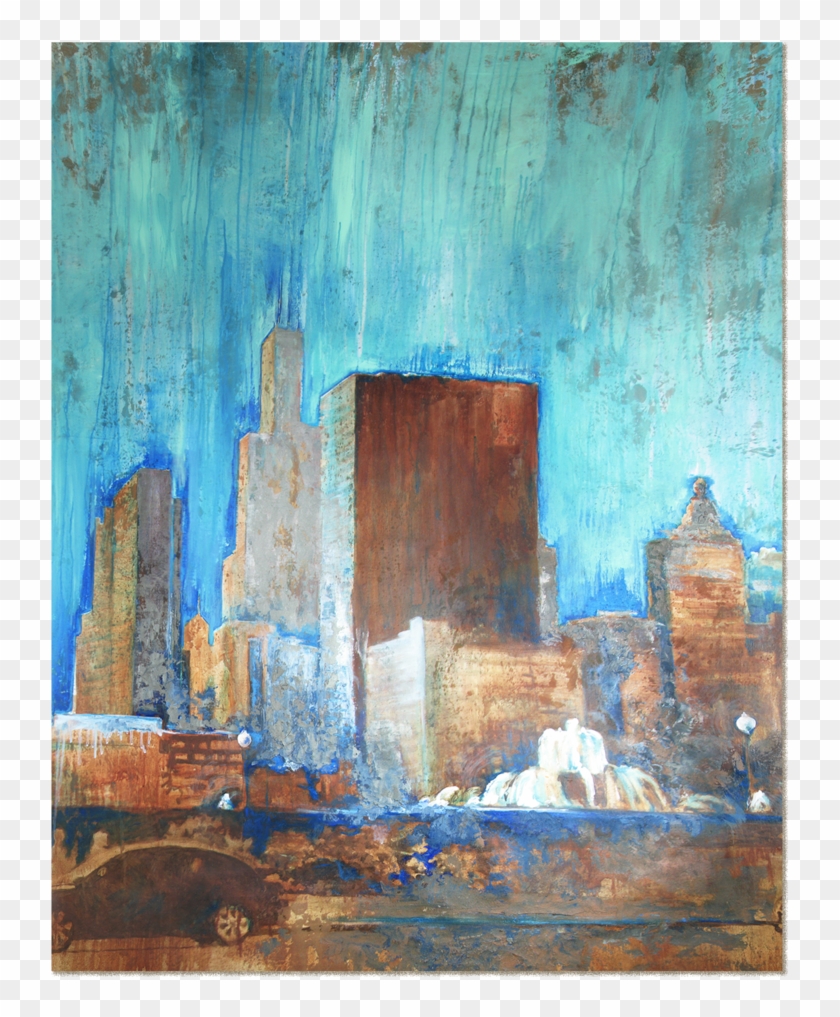 Blue Buckingham - Original - Modern Art Clipart