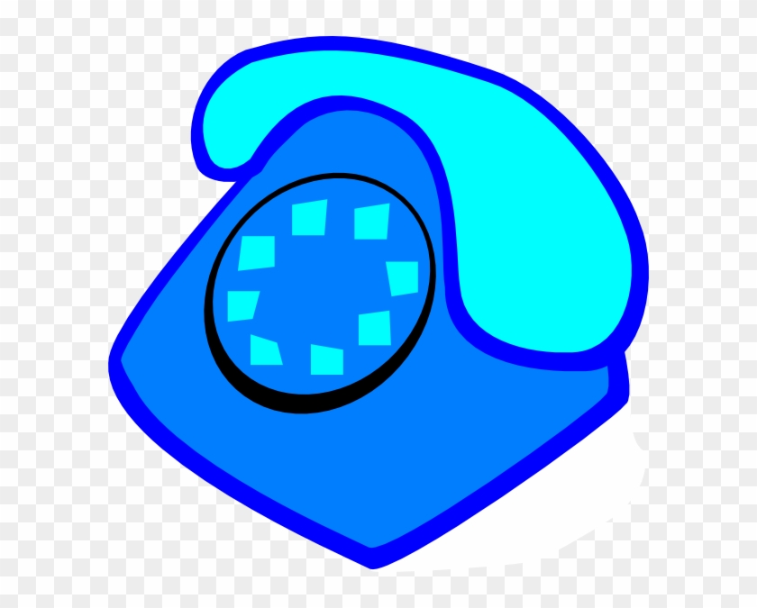 Telephone Pink Phone Clip Art Vector Free Image - Blue Phone Clipart - Png Download