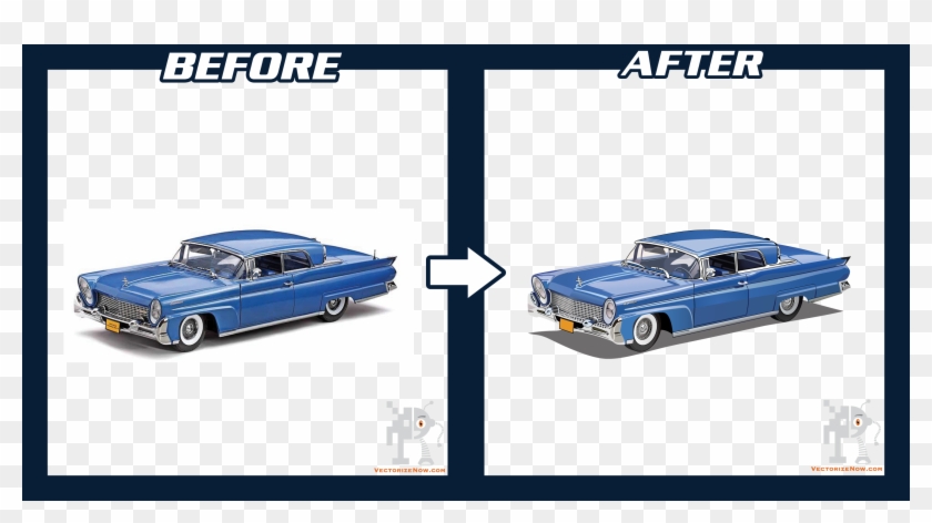 Classic Car Vector Created By Hand - Antique Car Clipart