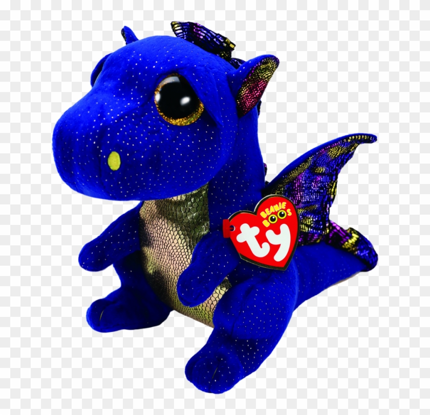 Saffire The Blue Dragon - Ty Dragon Clipart