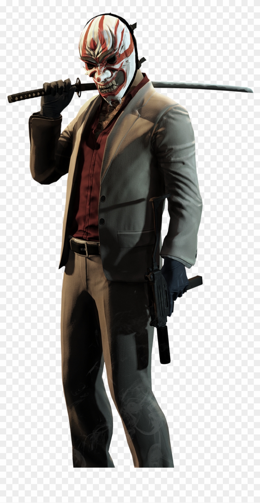 An Outcast And A Dropout From Society, The Yakuza Knows - Payday 2 Characters Clipart #2423656