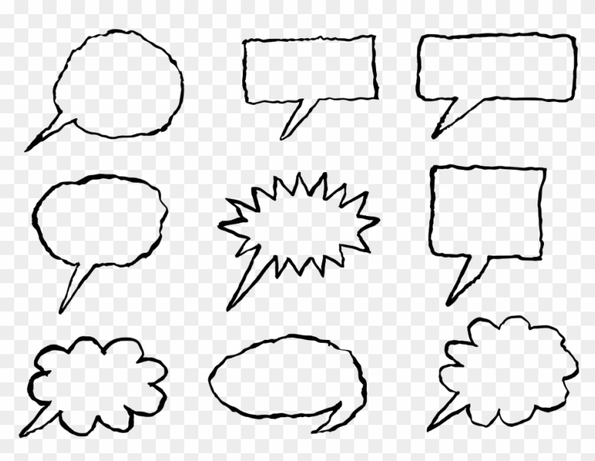 Speech Bubble Png Transparent Image - Hand Drawn Speech Bubble Png Clipart