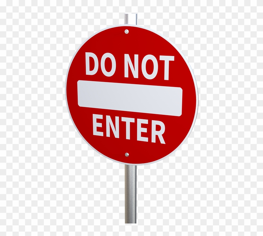 No Entry, Traffic Restriction, Prohibited, Roadsign - Not Enter Sign Clipart