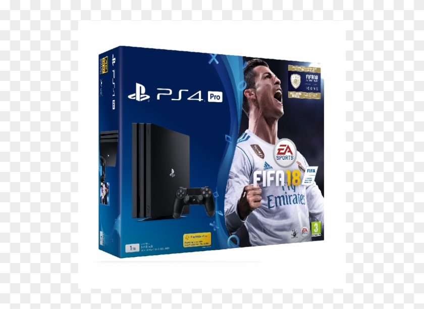 Sony Playstation Ps4 Pro - Ps4 Pro Fifa 18 Bundle Clipart