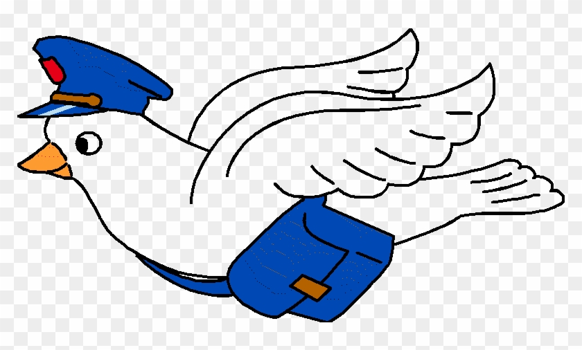 Bird Clipart Mail - الحمام الزاجل كليب ارت - Png Download