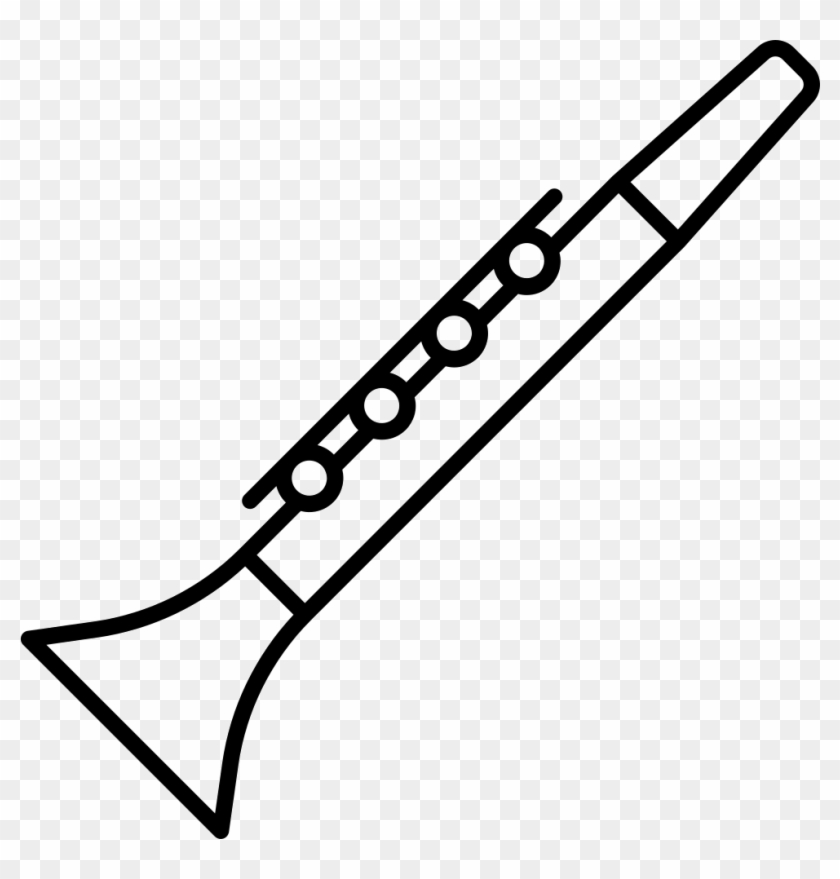 Dibujo De Un Clarinete Clipart