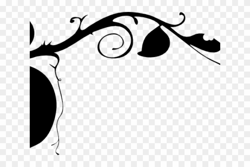 Spooky Clipart Vine - Border Leaves Clipart Png Transparent Png