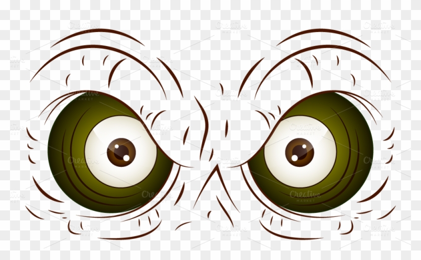 Olhos Com Raiva Png Clipart #2427692