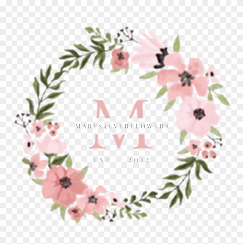 Peony Flower Wreath Clipart