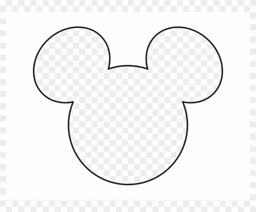 Diy Disney Cruise Door Magnets - Black Mickey Mouse Face Clipart #2428493