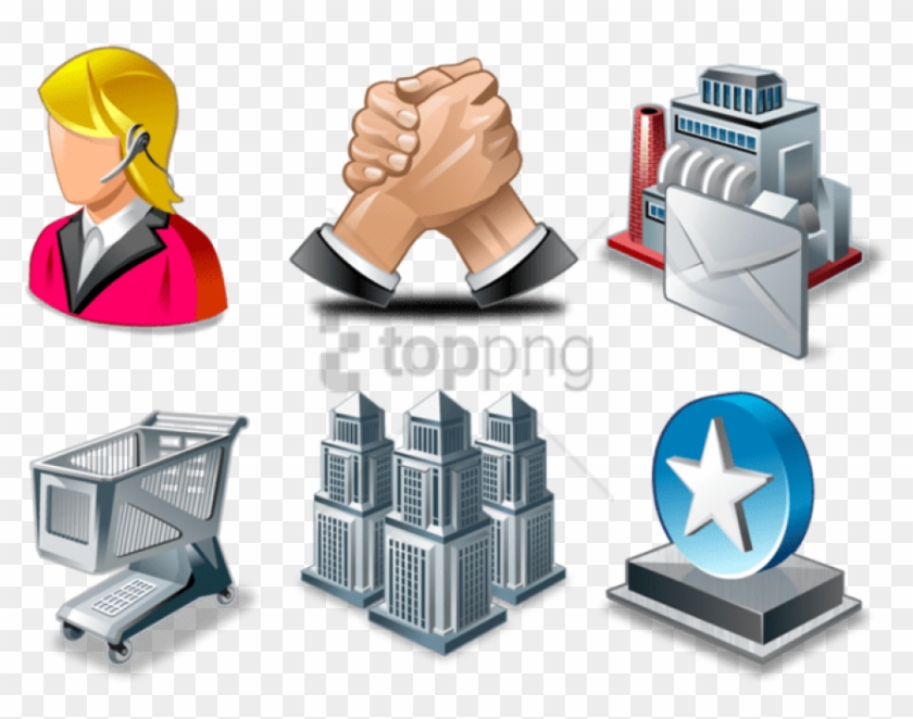Free Png Free Business Icons - Icon Clipart