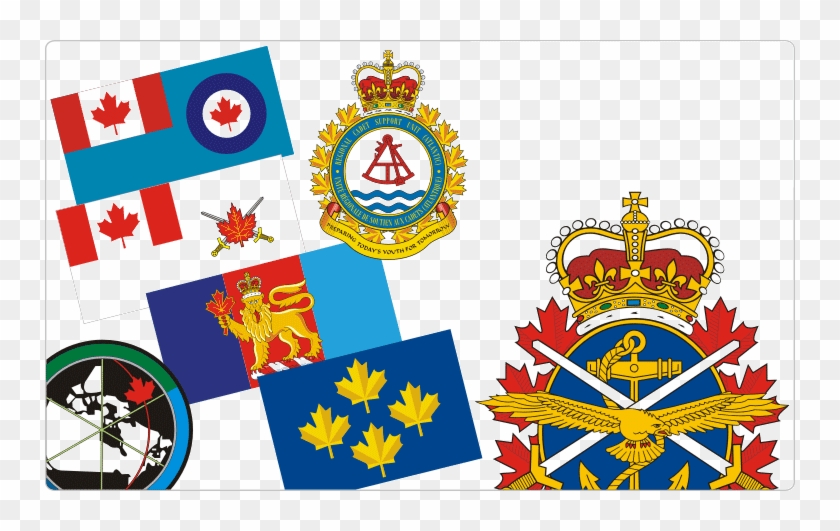 Canadian Military Insignia - Flag Of The Canadian Armed Forces Clipart #2429053
