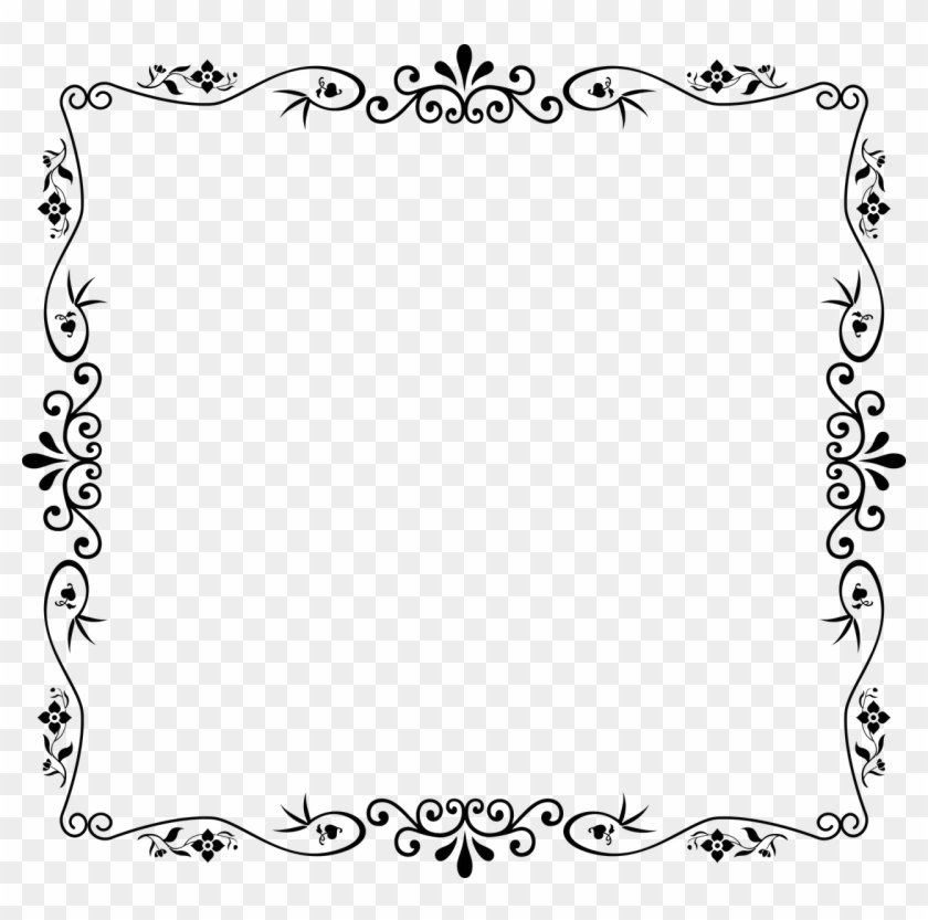 Frame Design Black Border Clipart #2429056