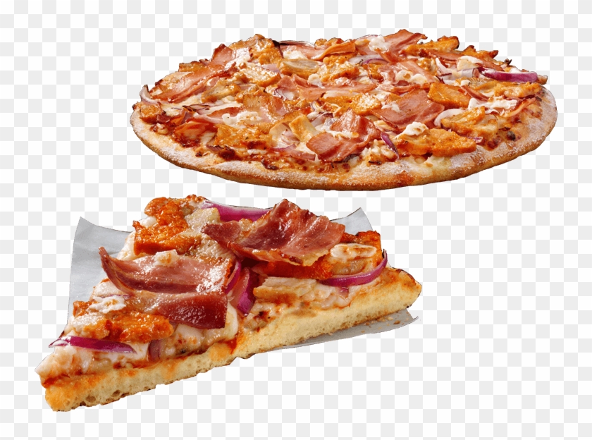 Bbq Chicken & Rasher Bacon - Chicken And Feta Pizza Dominos Clipart