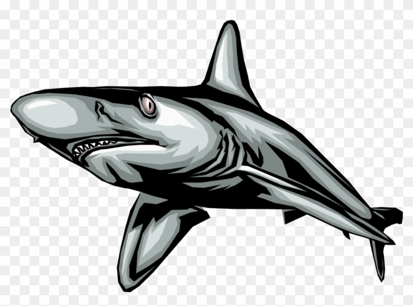 Black Sharks Clip Art Png - Shark Transparent Png #2429769