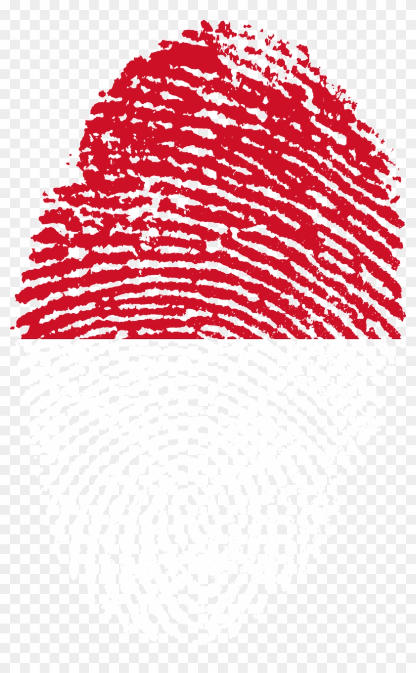 Indonesia Flag Fingerprint Png Image - Indonesia Flag Fingerprint Clipart #2429770