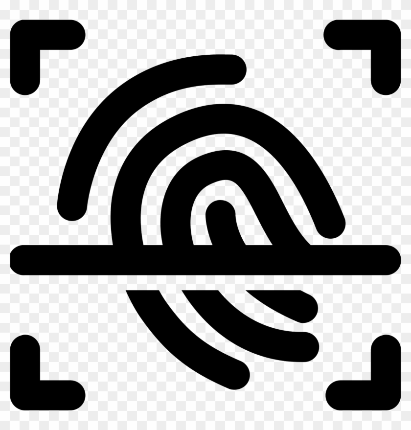 Fingerprint Clipart Slight - Fingerprint Scan Icon - Png Download