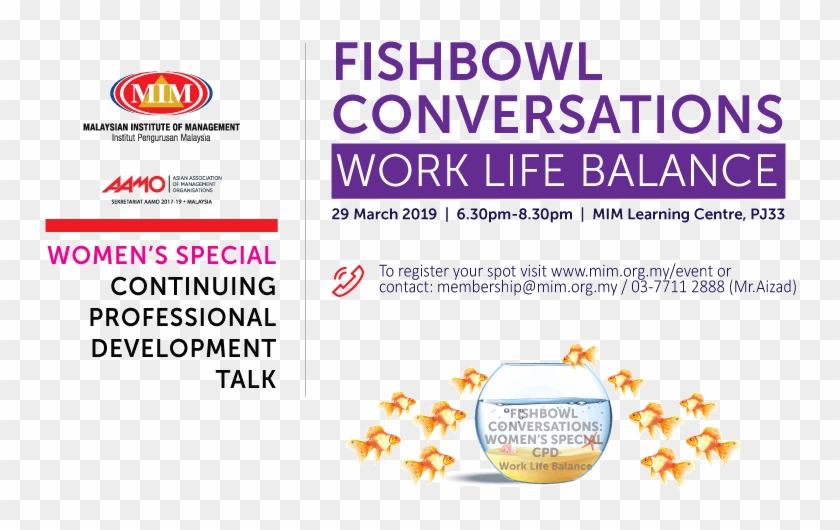 Fishbowl Conversations On Work Life Balance - Malaysian Institute Of Management Clipart