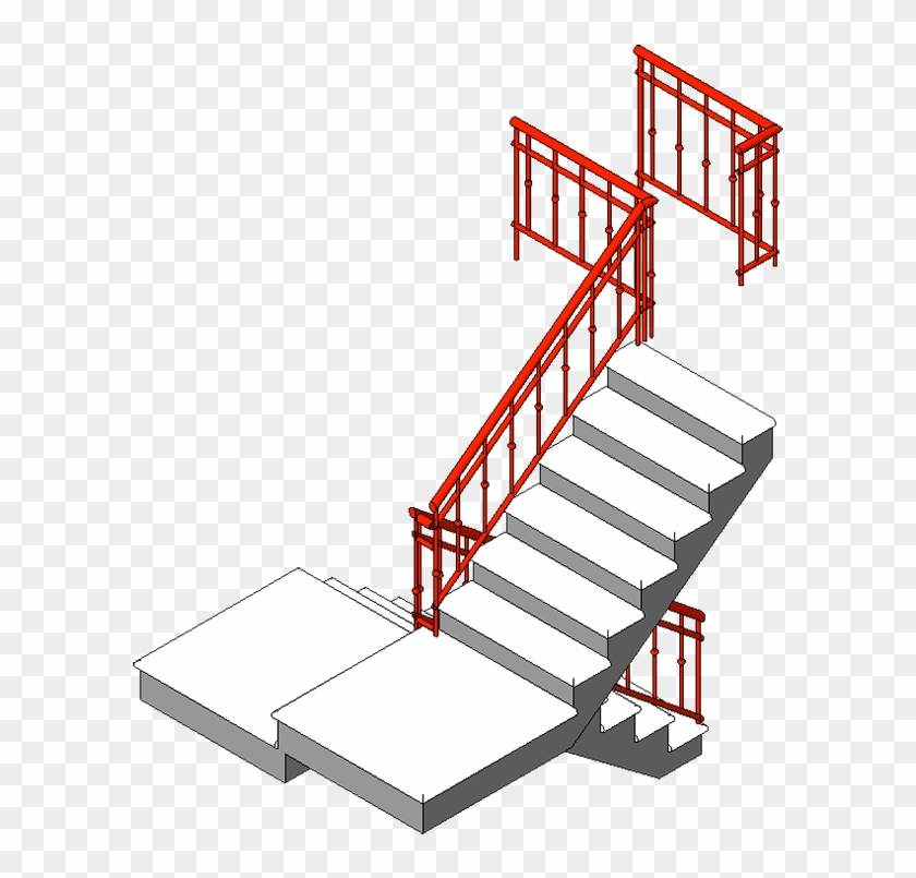 Railing - Old Style - Type - Revit Railings On Stairs Clipart #2430570