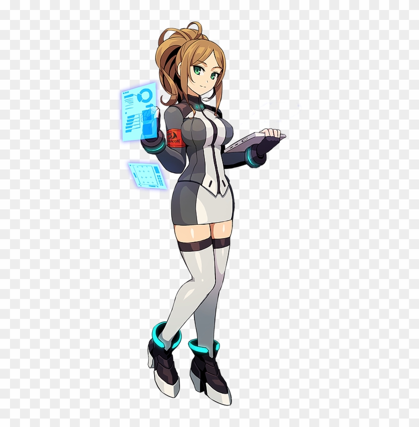 Clique No Modelo De Seu Teclado Para Baixar O Software - Azure Striker Gunvolt Moniqa Clipart #2430810