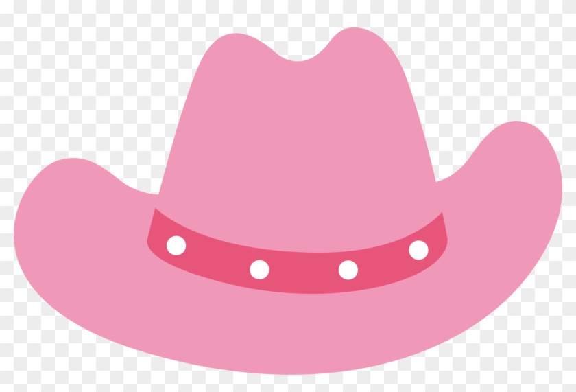 Clip Art Black And White Download Photo By Daniellemoraesfalcao - Pink Cowgirl Hat Transparent - Png Download #2431148