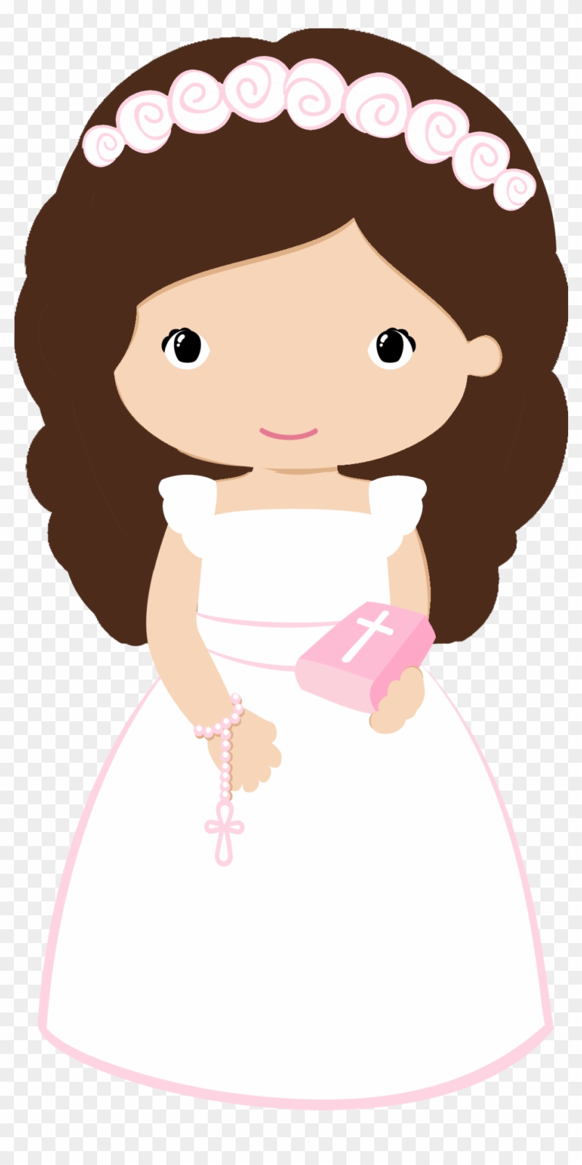 Maria Jose, First Communion, Paper Quilling, Taps, - First Communion Girl Clip Art - Png Download