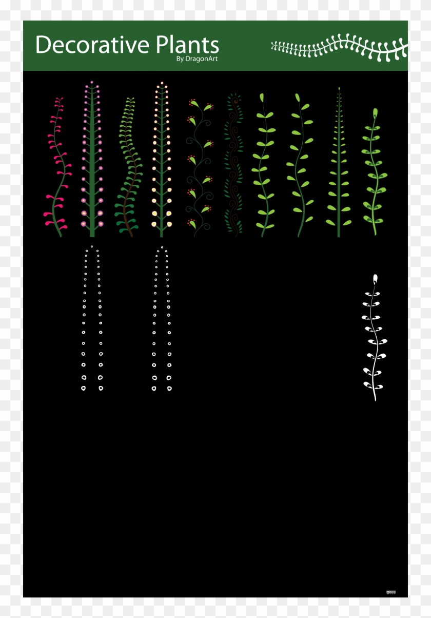 Free Vector Decorative Plants Vector - Colorfulness Clipart #2431400