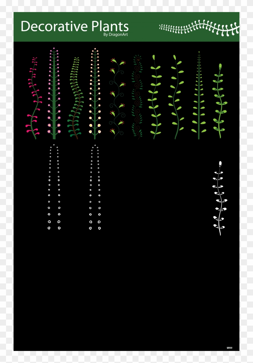 Free Vector Decorative Plants Vector - Colorfulness Clipart #2431400