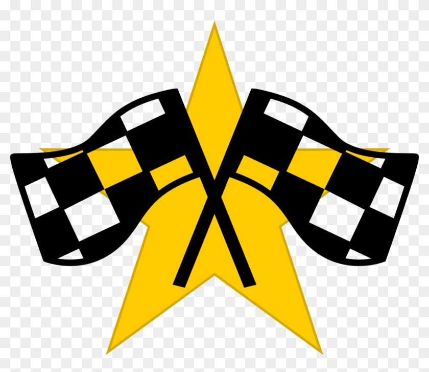 Star And Checkered Flags - Super Mario Kart Icon Clipart #2432105