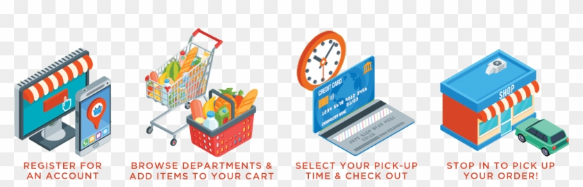 Shop Online - Clock Clipart