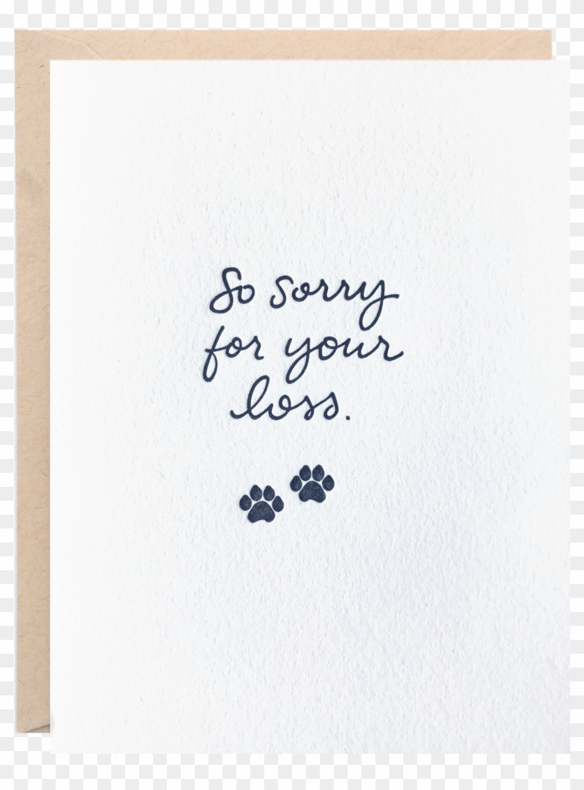 Sorry For The Loss Of Your Dog - Calligraphy Clipart #2432241