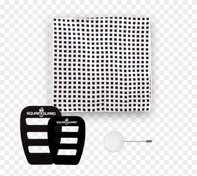 White On Black Checkered And Lapel Pin - Academy Clipart #2432315