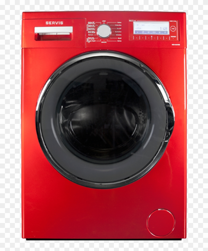 Click On Above Image To View Full Picture - Red Washing Machine Png Clipart #2432677