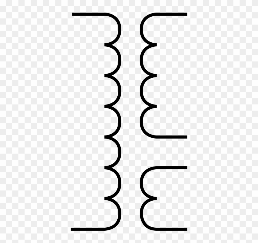 This Image Rendered As Png In Other Widths - Transformer Circuit Symbol Png Clipart #2432895