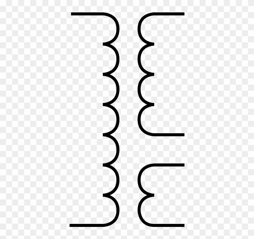 This Image Rendered As Png In Other Widths - Transformer Circuit Symbol Png Clipart