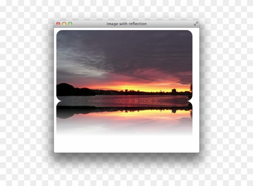 Figure 3-4 Image With Reflection And Gradient Mask - Reflection Clipart #2433203