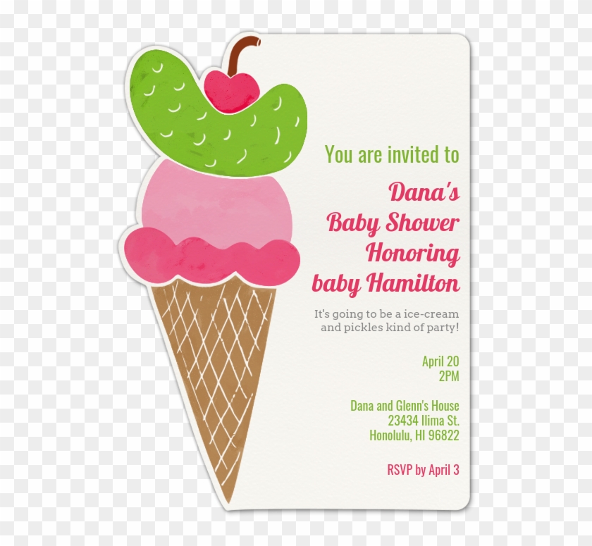 Design Your Premium Invitation - Ice Cream Cone Clipart #2433553