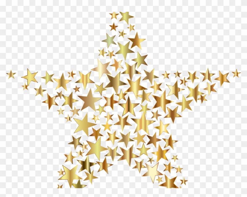 Transparent Background Gold Star Png Clipart #2433736